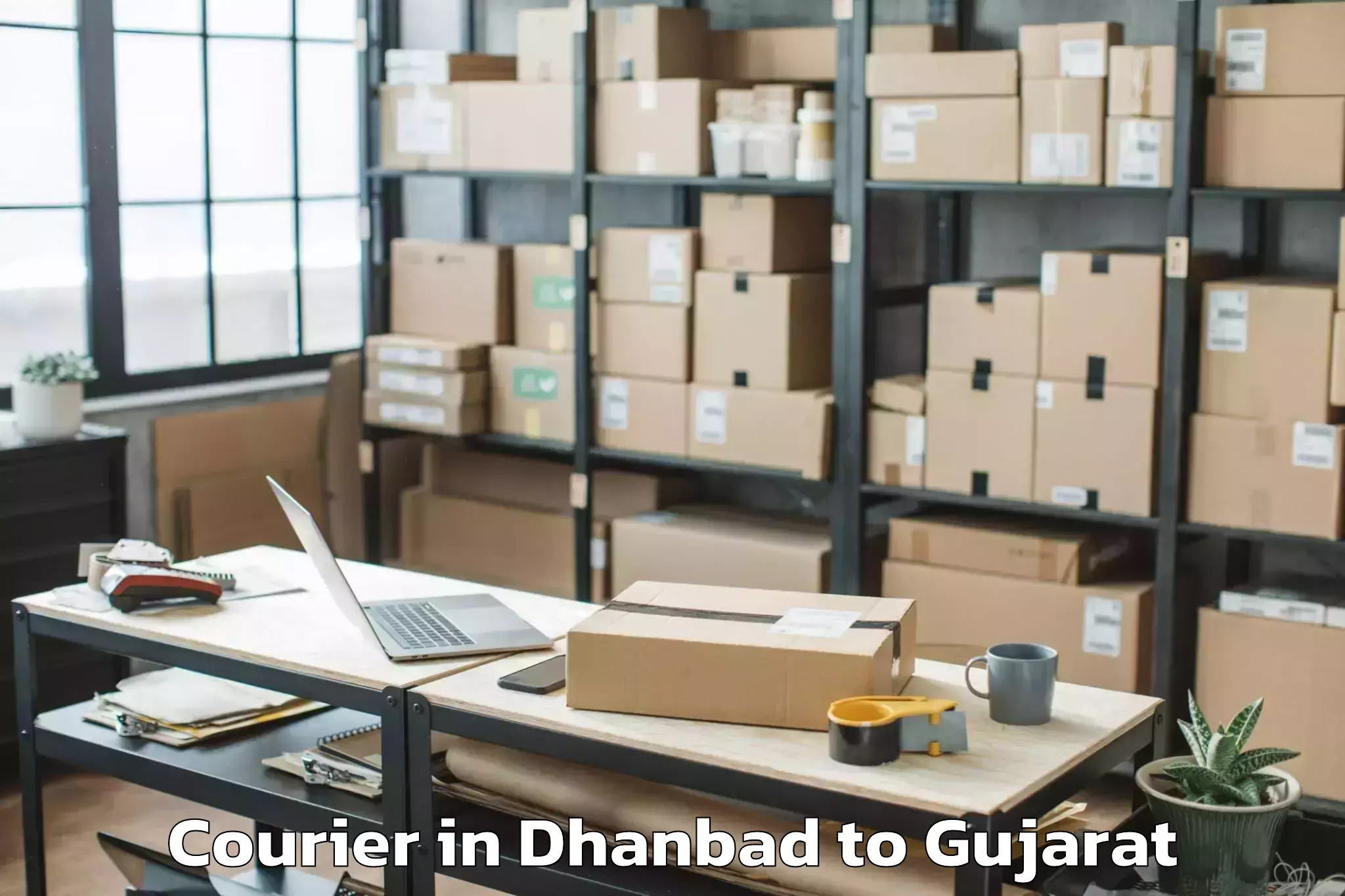 Book Dhanbad to Dediapada Courier